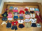 Build a Bear Clothes Lot Canada Olympics Uniform Overalls Denim Outfits Babw Set