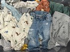 Huge Mixed Lot of Baby Boy Clothes 50pcs Tops Bottoms And Sleepwear 0-12 Months