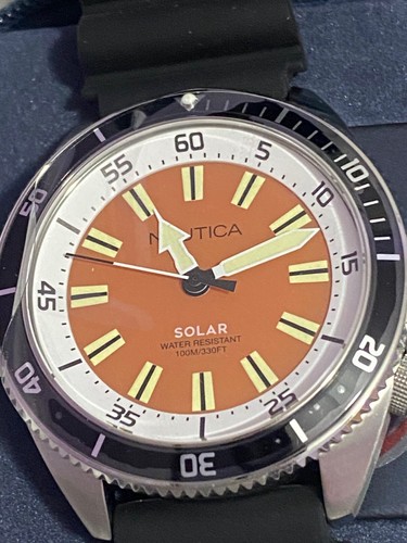 Nautica Solaruhr - Vintage Solar Powered Diver Japan Mvmt NEU in Box  - Bild 9 von 14
