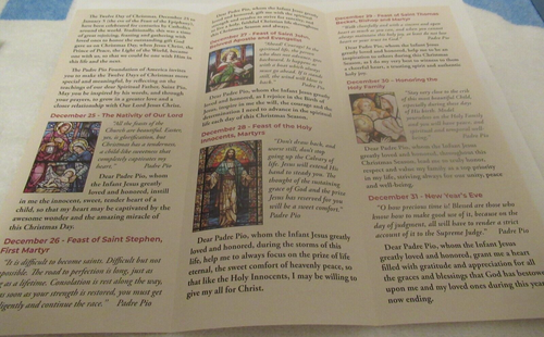 PADRE PIO CELEBRATING 12 DAYS OF CHRISTMAS BROCHURE - Picture 2 of 3