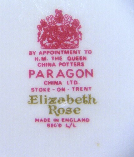 Vintage PARAGON Elizabeth Rose Fine Bone China. Made in England - Bild 205 von 226