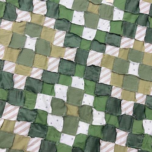 Handmade Irish Chain Patchwork Queen size Quilt top/topper Sewing/Quilt craft - Picture 3 of 4