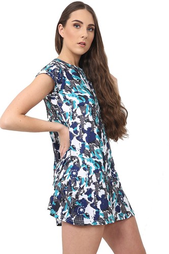 LADIES WOMEN GIRLS*CAP *SLEEVE SWING DRESS TOP PLAIN SKATER DRESSES TOPS VEST - Picture 36 of 36