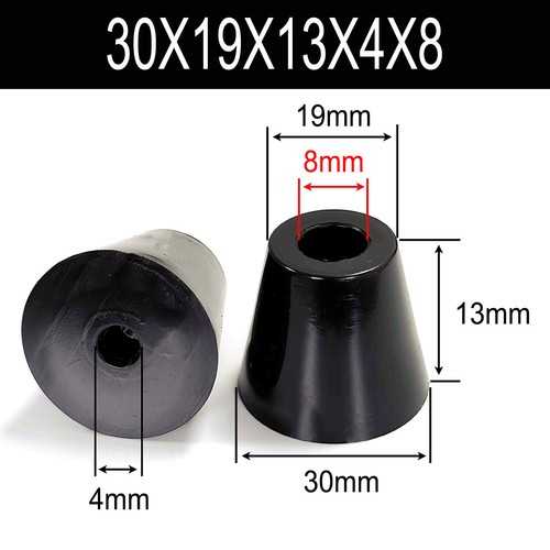Möbelgleiter/Polsterfüße/Erhöhung/Möbelfüße Gummifüße Kunststoff Schwarz 11-50mm - Bild 31 von 51