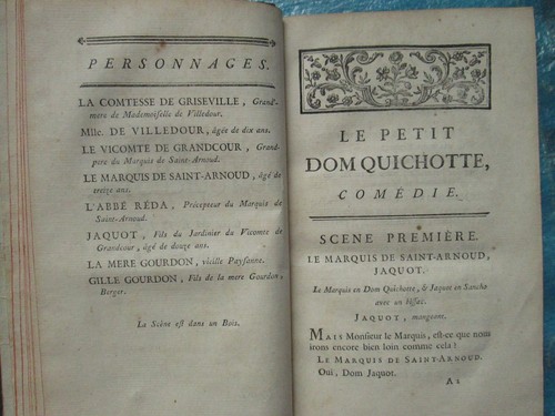 CARMONTELLE : THEATRE DE CAMPAGNE, 1775. 4 vol. (Chat Perdu, Dom Quichotte...). - Picture 3 of 12