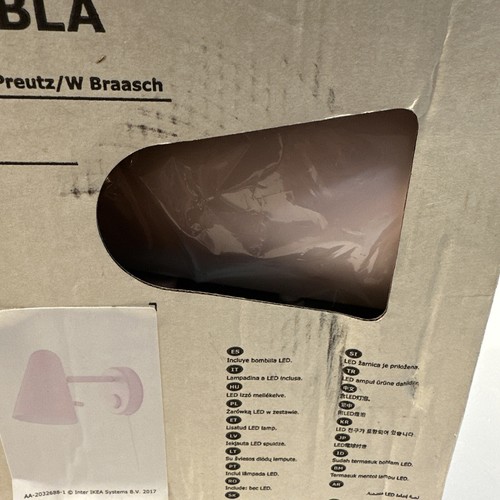 IKEA FUBBLA Children’s Wall Light Lamp Pink 303.581.86 New Sealed Discontinued - Picture 7 of 13