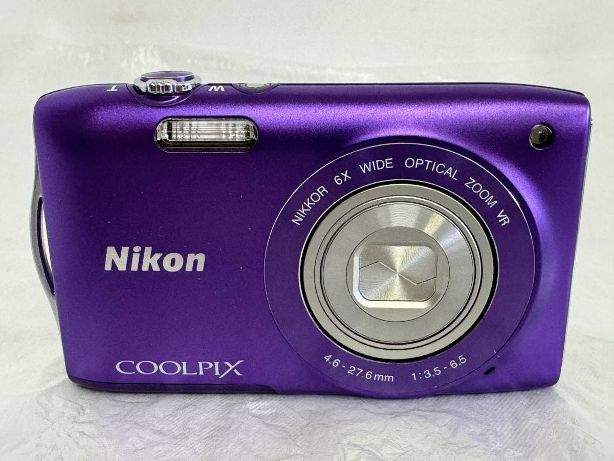Nikon COOLPIX S3300 Digital Camera purple English Language w Nikon COOLPIX S3300 Digital Camera purple English Language w