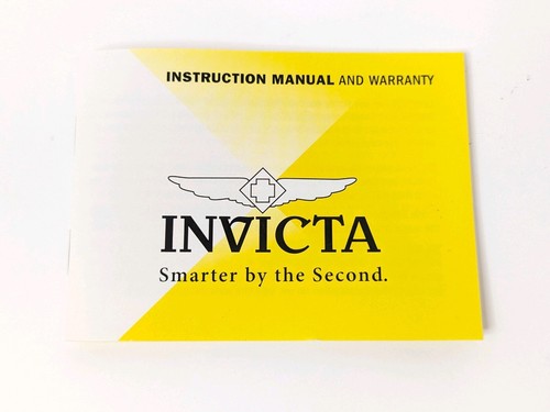 INVICTA Watch Instruction Manual, Warranty Application, Warranty Card & Cloth - Picture 11 of 24