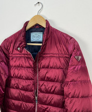 Prada Down Quilted Puffer Jacket Lightweight Women's Size 42