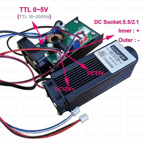 Módulo láser IR de calidad DC 12V 500mW 808nm ~ 810nm/módulo infrarrojo enfocable / TTL - Imagen 3 de 7