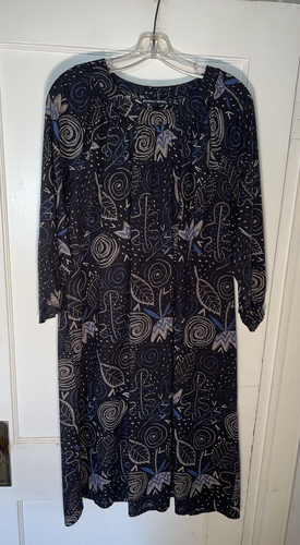 Gudrun Sjoden Krita Webkleid Bio Baumwolle Schwarz Neu ohne Etikett Gr. M. d118