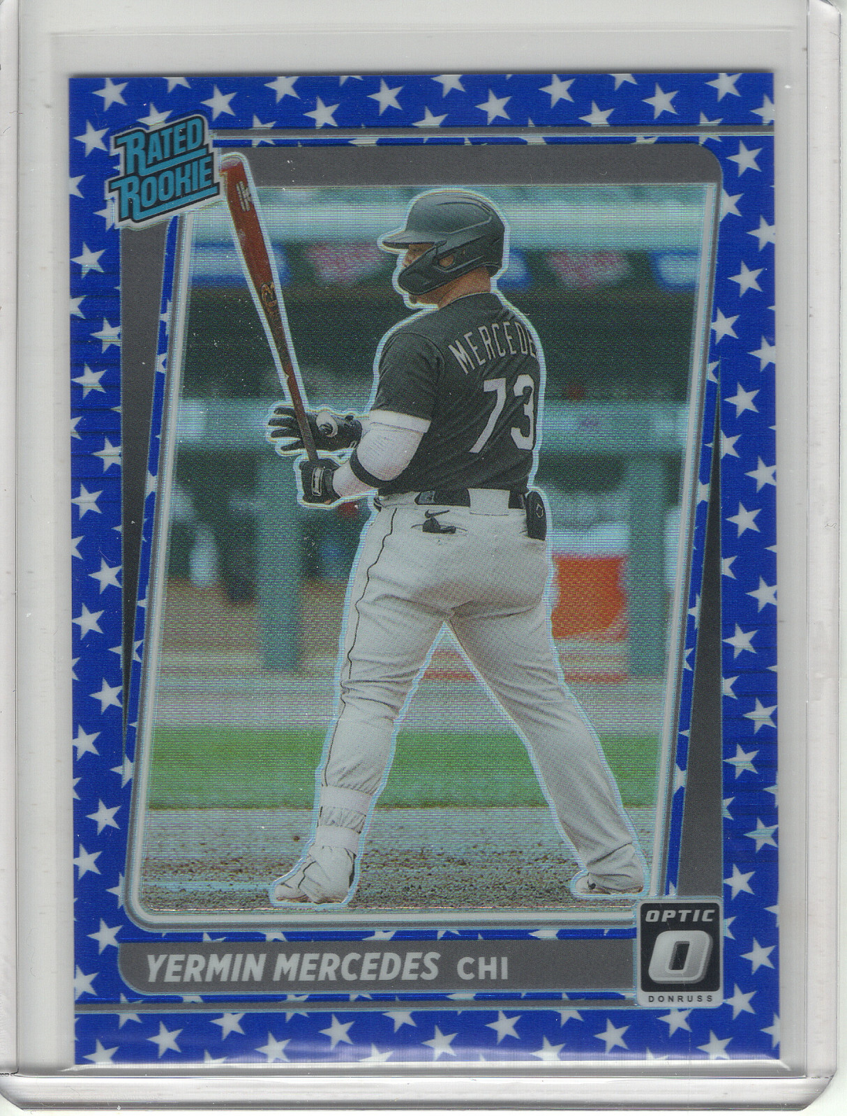 2021 DONRUSS OPTIC YERMIN MERCEDES RC #72/76 *RATED ROOKIE - SPIRIT OF 76 PRIZM*