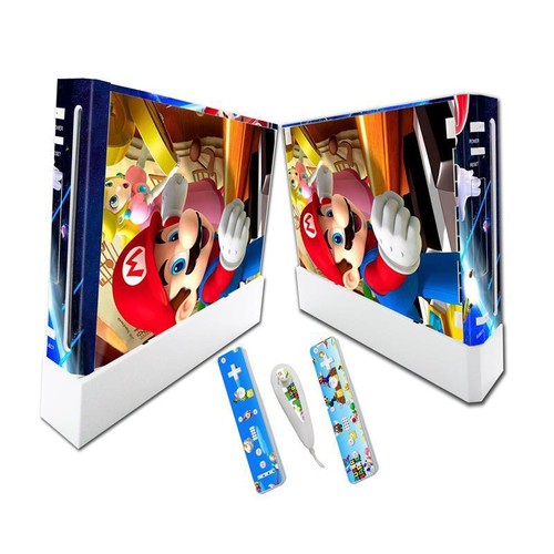 Wraps DIY Cover Mario Cartoon Body Skin Stickers Decal For Wii Colorful Film - Picture 45 of 48