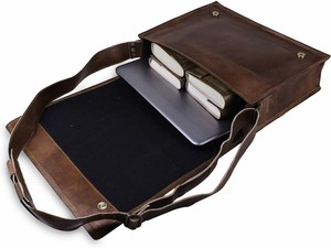 Mens Genuine Vintage Leather Satchel Messenger Man HandBag Laptop Briefcase Bag