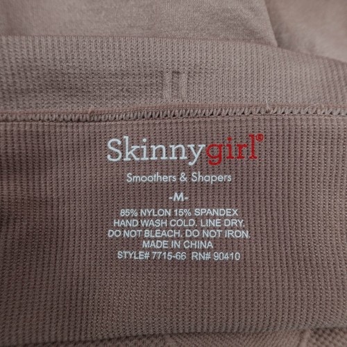 Skinny Girl Women Panties Medium Dark Beige Shapewear Brief High Waist Slim NEW - Picture 4 of 8