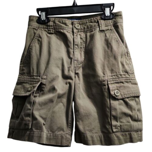 Ralph Lauren Polo Kids Khaki Cargo Shorts Outdoor Adventure Ready Size 8