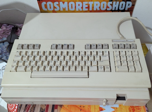 Commodore C 128 D + klawiatura (z kablami) działa 178467 8-bitowa klasyczna