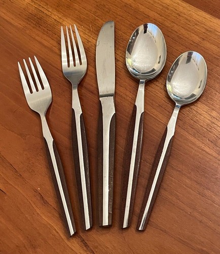 ELD2-BROWN  Stainless by Eldan Japan Synthetic Wood Handle Flatware - Choice - Bild 1 von 12