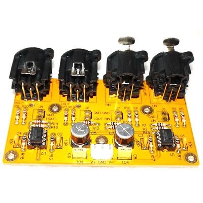 JOLOOYO 1pz LM4562NA Preamplificatore Bilanciato/Bilanciato a Sbilanciato/Scheda da RCA a XLR