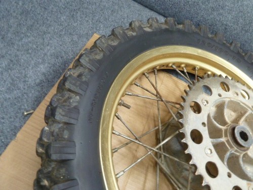 1987 Yamaha YZ490 OEM REAR WHEEL RIM HUB GOLD - Picture 3 of 12