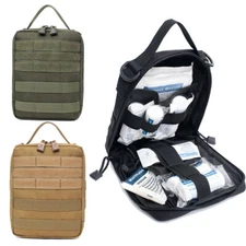 Tactical Molle Trauma Pouch Emergency Survival First Aid Kit Medical IFAK Bag
