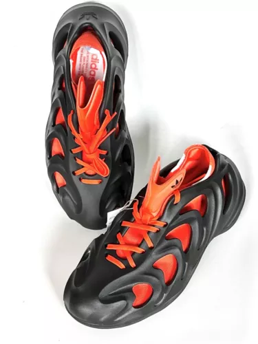 Adidas AdiFOM Q Sneakers - Style # HP6581 - Black & Orange Kicks - Men’s Sz 9