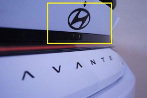 Front hood & Rear Trunk Black emblem for (2024 2025 Hyundai Elantra 4-dr Sedan) - Foto 2 di 3