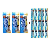 3x Gillette Guard Razor with Blade Cartidge 16 Blade Cartidge Men Shave