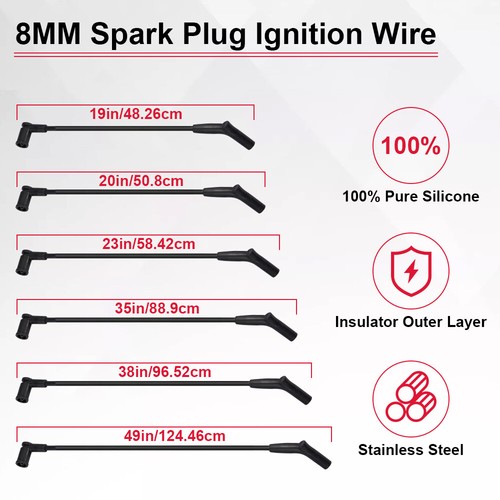 Ignition Coil+6XSpark plug+6XSpark Wires For Ford F150 E-150 Mazda Mercury V6 - Picture 9 of 24