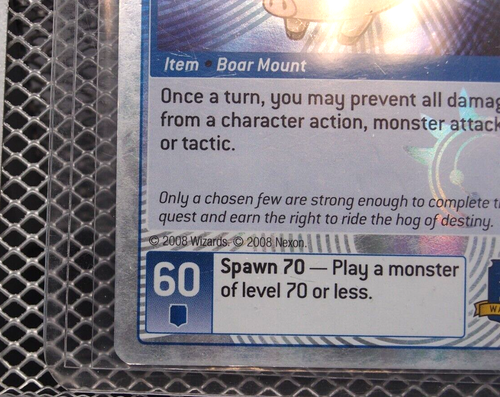 MapleStory iTCG Set 3: P3TS WATCH HOG #60/60 - HOLO RARE Code Variant - Picture 6 of 7