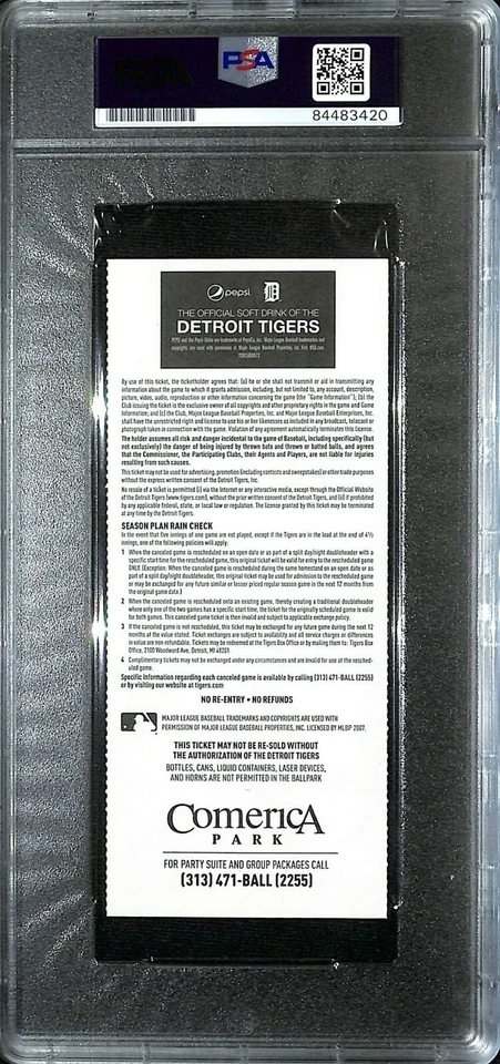 ALEX BREGMAN Signed Auto 1st MLB Hit Full Ticket 7/31/16 Graded PSA/DNA 10 GEM - Image 4 of 4