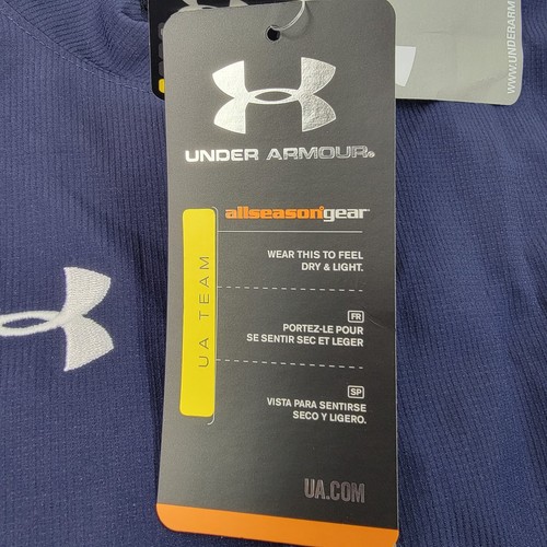 Under Armour Boys Jacket Size Large Dark Blue Full Zip USA Spell Out Loose NWT - Picture 6 of 11