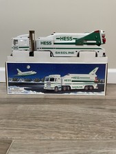 Hess 1999 Toy Truck and Space Shuttle With Satellite