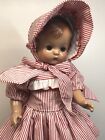16” Antique Effanbee Doll Co. “Patsy Joan” Repro Vinyl Red & White Stripped #T