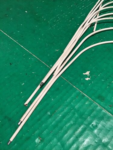 Set of 9 Vintage Croquet Replacement Wickets Thick Wire Coated White Dome Style - Picture 3 of 7