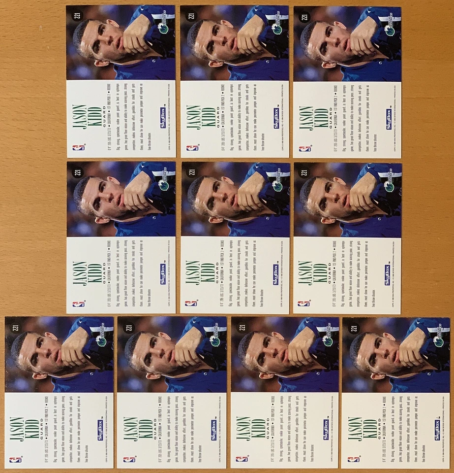 SkyBox Premium 1994-95 - Jason Kidd #221 RC - Dallas Mavericks Foto 2 de 2