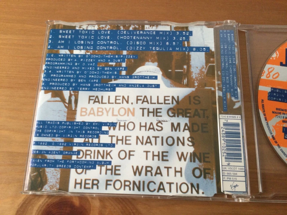 JESUS LOVES YOU „Sweet Toxic Love“ / „Am I Losing Control“ Maxi-Single CD - Bild 2 von 4