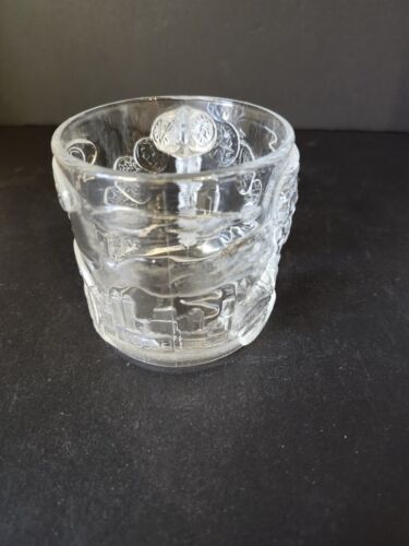 McDonalds Batman Forever Two Face Cup / Mug | DC Comics | 1995 Clear Glass - Picture 2 of 2