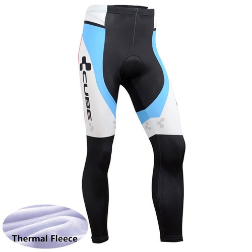 Winter Team Cycling Bib Pants Gel Padded Men Thermal Fleece Bike Sports Trousers - Picture 26 of 55