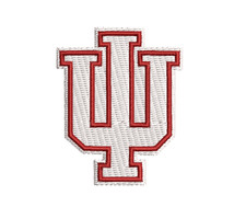 Indiana University Patch - Iron on or Sew on Patch - Embroidered - College