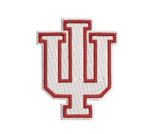 Indiana University Patch - Iron on or Sew on Patch - Embroidered - College