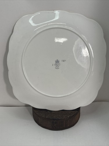 Royal Grafton Pink Ashley Bone China 9.25" Square Cake Plate - Picture 2 of 4