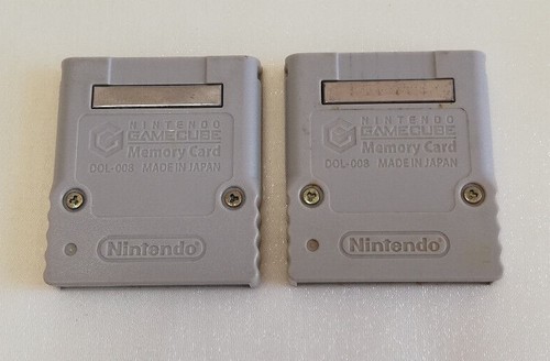 Nintendo GameCube 59 & 251 Memory Card Set OEM Genuine POLISHED - Picture 17 of 22