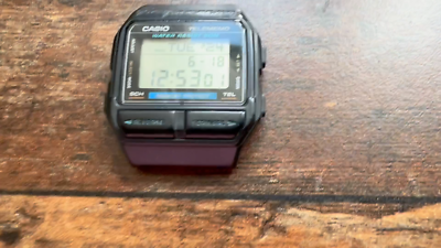 Vintage Casio Db-80 Databank-telememo 80 World Time Wrist