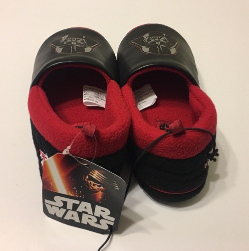 Star Wars Slipper Black Darth Vader Shoe Size Small 5-6 Baby Toddlers - Picture 3 of 5