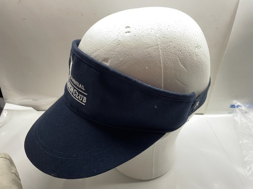The Belden Club 39th Annual Golf Tournament White Visor Adjustable Hat Cap Blue - Picture 3 of 8