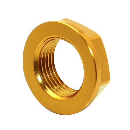 Gold M18XP1.5 Motorcycle Front Axle Shaft Lock Screw Bolt Nut For Yamaha YZF KXF - Picture 9 of 10