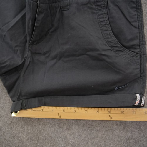 Nike Shorts Womens 8 Gray Flat Front Cuffed Pockets 4" Active Hiking - Picture 13 of 13