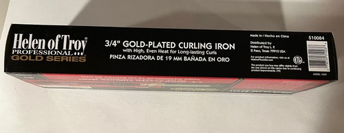"Rizador Helen Of Troy serie profesional chapado en oro de 3/4"" incluso de alto calor" - Imagen 4 de 6