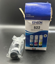 Epson T 522 Black/Cyan/Magenta/Yellow Refill Ink Bottle Kit Exp 6/25
